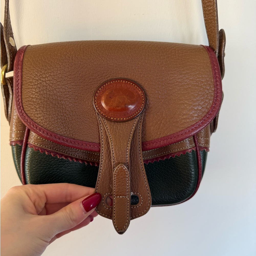 Vintage 90s Dooney and Bourke leather crossbody - Picture 4 of 10